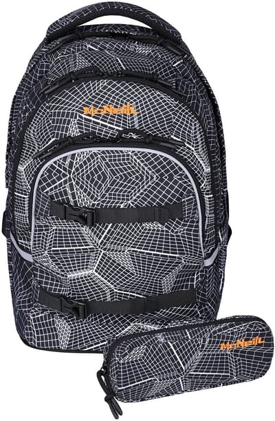 McNeill schoolrugzak Milo School Backpack Render zwart
