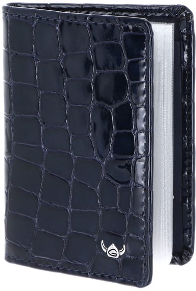 Golden Head Leren kaarthoes Cayenne RFID Protect Kartenetui 4431 Nachtblau donkerblauw
