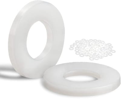 Pack van 100 Plastic Washers M6-12mm - Nylon Ringen voor Machines, Elektrische Apparaten en Loodgieterswerk, Geschikt voor M3 M4 M6 M8 M10 M20