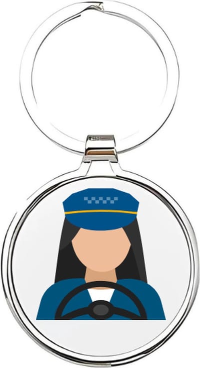 Akyol - Buschauffeur Sleutelhanger - buschauffeur - De beste buschauffeur - Bus - bestuurder - bussen - ov - bestuurder - personenvervoer - busrit - route - cadeau voor een buschauffeur - 4 x 7,5 CM