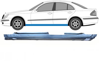 Volledige dorpel voor Mercedes E-Class W211 2002-2009 / Links