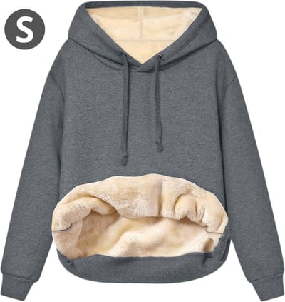 Nivard Hoodie Deken - Warme Trui Dames - Truien Dames - Fleece Trui - Winter - Wollen Trui Dames - Deken Met Mouwen - Hoodie Blanket - Grijs - Maat S