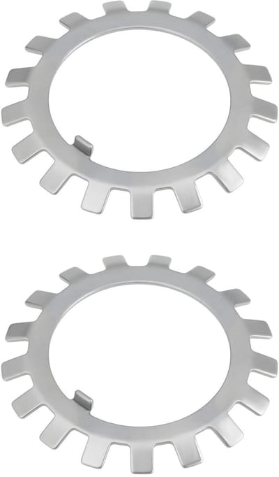 Dailygoods- Lager Lock Washer - 2 Stuks - Buitendiameter 69mm - Binnendiameter 45mm - Eindvlak Diameter 56mm - Koolstofstaal - Eenvoudige installatie - Veerring