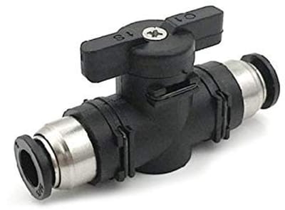 Allecto - Pneumatische Connector - Kogelventiel - Ruimtebesparend en sterk - Kunststof - Luchtstroomregelaar - Voor luchtleidingen en gereedschap -...
