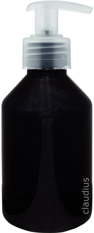 Lege Plastic Fles 250 ml zwart met Transparante pomp - set van 10 stuks - navulbaar - leeg