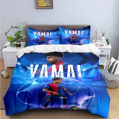 Spanje Voetbal Cenozoïsche Ster L-Lamine Y-Yamal Beddengoed Sets Bedbenodigdheden Set Dekbedovertrek Beddekbed Set Beddengoed Set Cadeau 180*220cm 3pcs