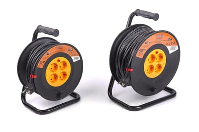 HBM Stroomhaspel, Kabelhaspel 3 x 1,5 mm – 50 Meter 3 x 1,5 mm
