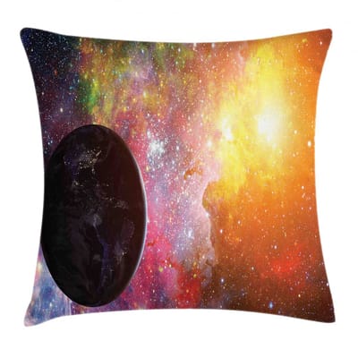 ABAKUHAUS Ruimtes Kussenhoes – Dubbelzijdig bedrukt – 60x60 cm – Meerkleurig