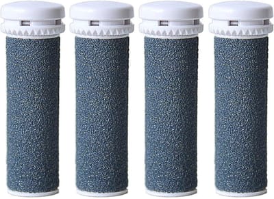 Minerale Vervangende Rollen - Navulrollen - Extra Grove - Micro Pedi Eelt Remover - 4 Pack - Geschikt voor Emjoi Micro Pedi Eelt Remover - Grijs - Minerale Vervangende Rollen voor Emjoi Micro Pedi Eelt Remover Navulrollen.