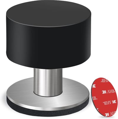 Robuuste Zelfklevende Deurstopper met Rubber Bovenkant - 2 Stuks, Extra Stickers Inclusief - Voor Bescherming Tegen Deuken en Geluidsdemping