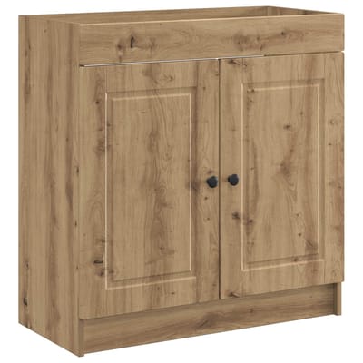 vidaXL - Badkamer - onder - Wastafel - Kast - Artisanaal - eiken - 56 - x - 37,5 - x - 81 - cm