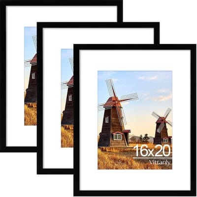 Homaxy - Fotolijst - Plexiglas Fotolijst - PVC Fotolijst - 16x20（40x50cm） - Zwart