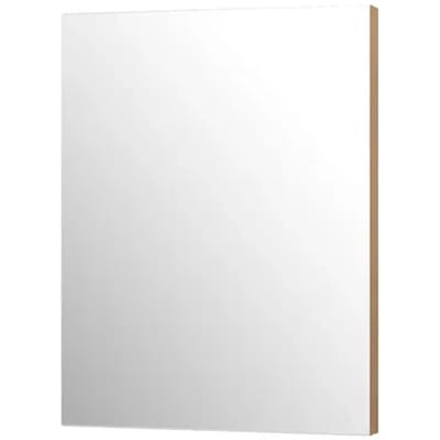 Aquazuro Klassieke Badkamerspiegel Napoli - Rechthoekig - Met Planchet - Scandinavisch Eiken - 60x60 Cm
