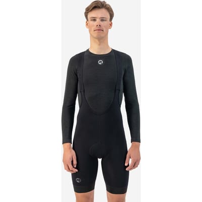 Rogelli - Maat 2XL-3XL Merino Ondershirt - Lange Mouwen - Unisex - Zwart
