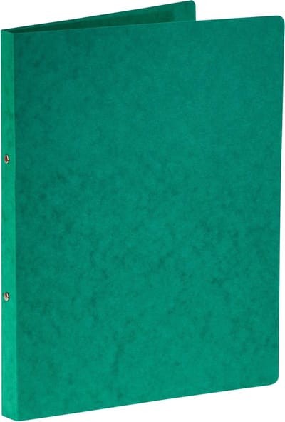 Bronyl ringmap, voor ft A4, uit glanskarton, 2 ringen van 16 mm, groen 24 stuks