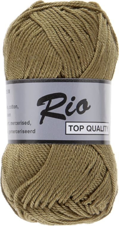 Lammy Yarns Rio Katoen garen - Goud bruin - 5 bollen van 50 gram - 861