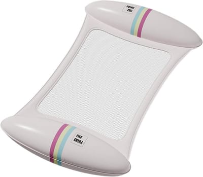 Zwembad Loungeband - Drijvende Stoel - Water Ontspanning - Ergonomische Neksteun - 110x68cm - Blauw