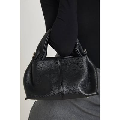 boohoo Dames Slouchy Handtas Met Afneembare Riem | Zwart