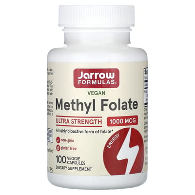 Jarrow Formulas 5-MTHF Methylfolaat / biofolaat / foliumzuur 1000mcg 100 capsules