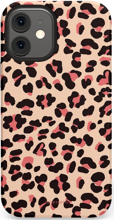 Casetastic Hoesje Geschikt voor Apple iPhone 12 Mini - Stijlvolle Beschermende Duo-layer Case - Pantermeid