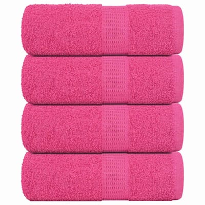 vidaXL - Washandjes - FROGN - 4 - st - 30x30 - cm - 360 - g/m² - roze