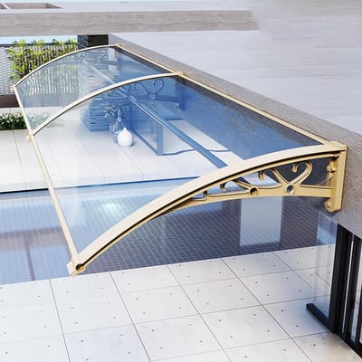 Deurluifel - Regenkap Voordeur - Bescherming Buiten - Waterdichte Dekking - 80x120cm - Transparant