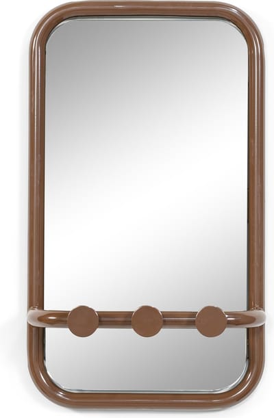 Spinder Design spiegel Retro Spiegel - Chocolate Brown - 3 haken - Staal