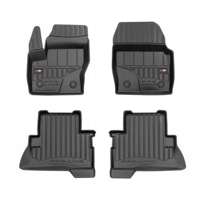 FROGUM Rubber Matten Set + Kofferbakmat – Ford Kuga MkII (2012-2019, Onderste Bagagevloer) – TPE – Op Maat – Proline