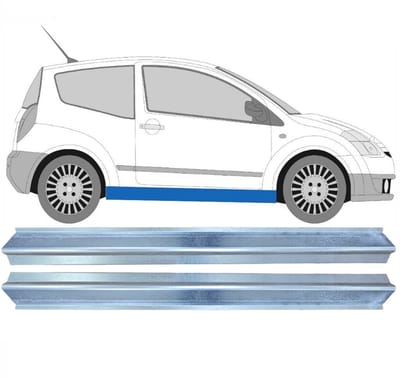 Reparatie dorpel voor Citroen C2 2003-2009 / Links = Rechts (symmetrisch) / Set