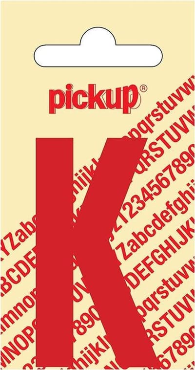 Pickup plakletter Nobel 60 mm rood K - 31022060K