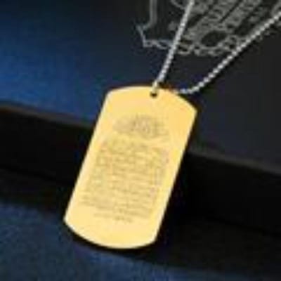 Roestvrijstalen Ketting Nieuwe Hot Selling Heren Gepersonaliseerde en Modieuze Mullis Hanger black