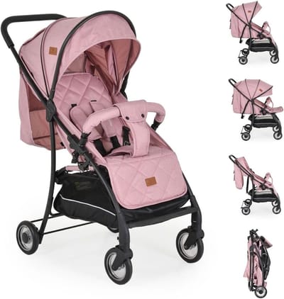 Standaard Buggy - Kinderwagen Lichtgewicht - Reizen Stad - Met één hand inklapbaar - 80 x 48 x 95 cm