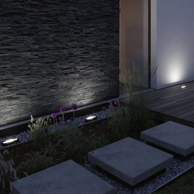 LED wallwasher Ito IP67 252x224 mm 3000K 6W 200lm 230V 70° Antraciet Metaal