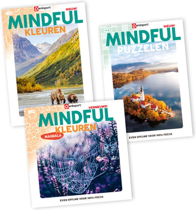 Denksport MINDFUL puzzelboek pakket 1