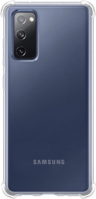 Hoesje - Met Screenprotector - 2 Stuks - Geschikt voor Samsung Galaxy S20 FE - Sterk & Shockproof - Back Cover - Siliconen Case - Telefoon Hoes - Shock Proof - Telefoonhoes - Transparant