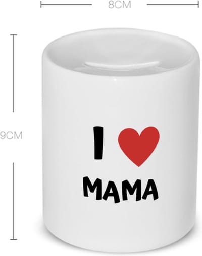 Akyol - i love mama Spaarpot - Moeder - de liefste mama - moeder cadeautjes - moederdag - verjaardag - geschenk - kado - 350 ML inhoud