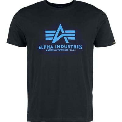 Alpha Industries T-shirt - Basic T-Shirt - M tot XL - voor Mannen - zwart