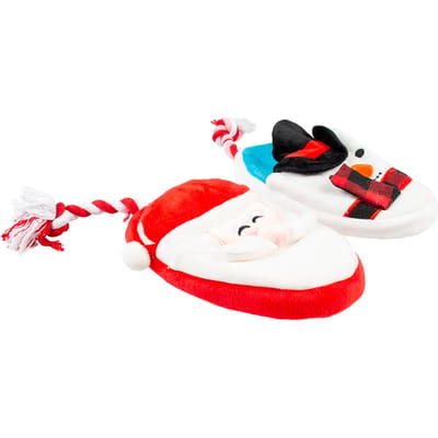 Duvoplus - Hond - Xmas Pluche Pantoffel 30x14x5cm Gemengde Kleuren - 162172