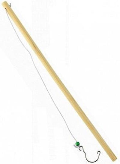 EENDJESVISSEN STOK IN HOUT 45 CM