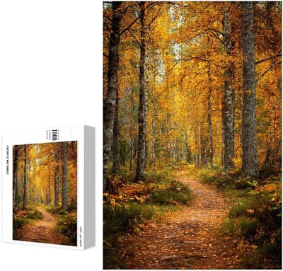 Houten Puzzel - Legpuzzel Volwassenen - Ontspanning Thuis - Precisie Gesneden Stukjes - 3000 Stukjes - Herfst Bos