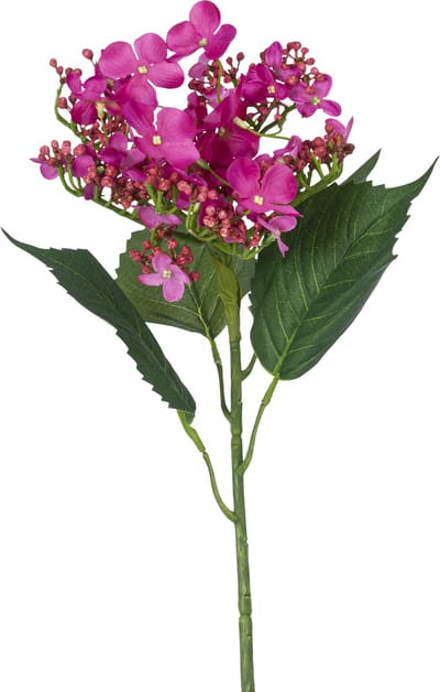 Easyplants | Kunstbloem Vlinder Hortensia 72 cm roze | Zijde | Nepbloemen | roze | Onderhoudsvrij | Kant-en-klaar