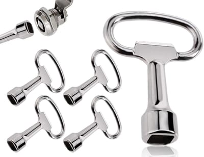 Dailygoods - Set van 4 Vierkante Sleutels voor Diverse Toepassingen