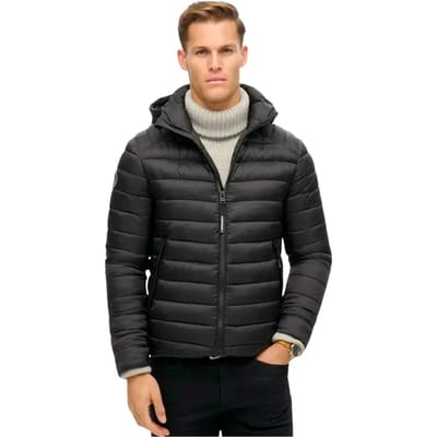 Superdry HOODED FUJI SPORT PADDED JKT Heren Jas - Maat S