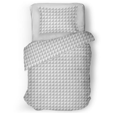 Snoozing Chanel Dekbedovertrek - Eenpersoons - 140x200/220 cm - Grey