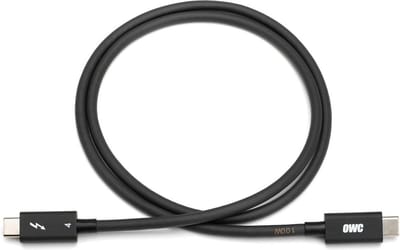 OWC Universele Thunderbolt 3/4, USB-C en USB4 Kabel - 2 Meter - Zwart