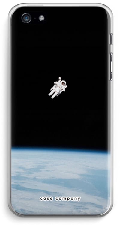 Case Company® - Hoesje geschikt voor iPhone 5 / 5S / SE (2016) hoesje - Alone in Space - Soft Cover Telefoonhoesje - Bescherming aan alle Kanten en Schermrand