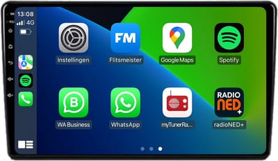 Carplay autoradio voor Peugeot Partner | 2009 t/m 2018 | Android 13 | Draadloos Apple Carplay & Android Auto | 2GB + 32GB | 8-Core processor | Davilon | 2025 model | 2009 t/m 2013 2014 2015 2016 2017 2018| Bluetooth & Wifi
