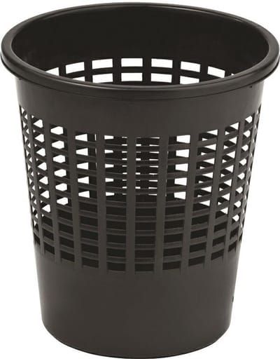 Curver Basic Serie - Papierbak - 10L - Zwart - Kunststof