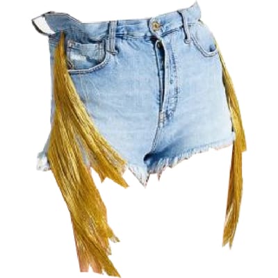 Cycle - Route Fringed Short 81 Sky Blue PC31201