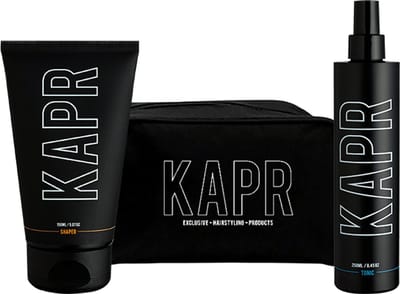 KAPR Shaper 150ml + Tonic 250ml – Gift Set met Gratis Toilettas